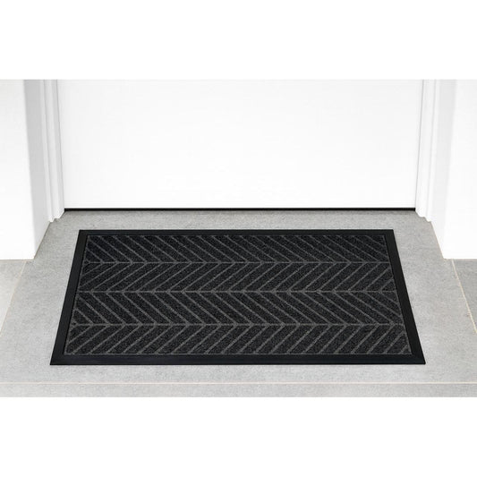 Dark Grey Thick Doormat – Heavy-Duty Non-Slip Entrance Mat 75x45cm