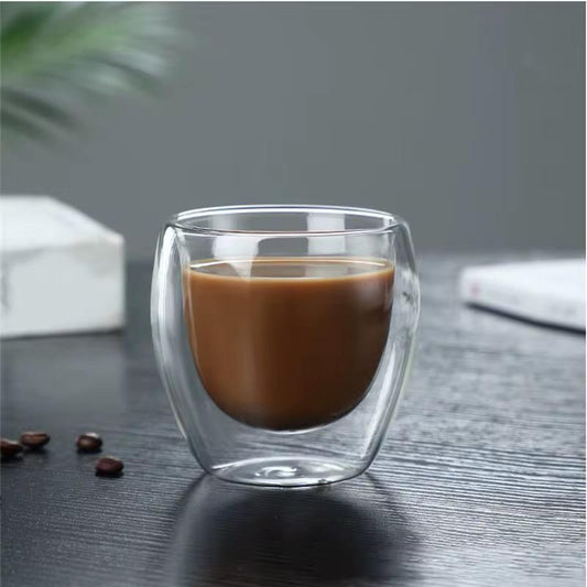 70ml Double Wall Espresso Glass – Heat Resistant Coffee Cup