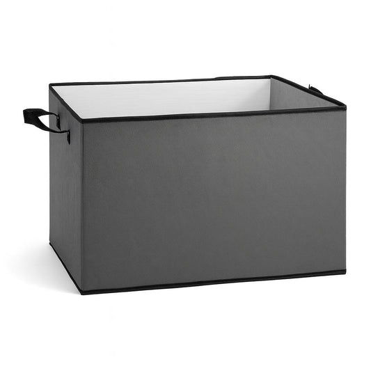 Foldable Grey Fabric Storage Box