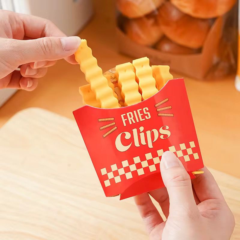 Fries-Shaped Food Bag Clips