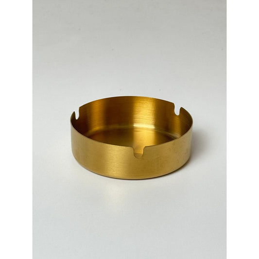 Gold Metal Ashtray - Elegant & Durable