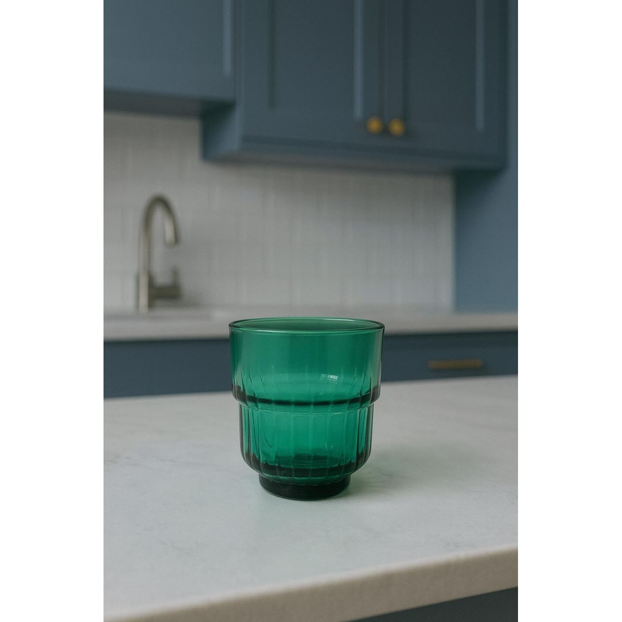 Emerald Green Glass Tumbler - 280ml