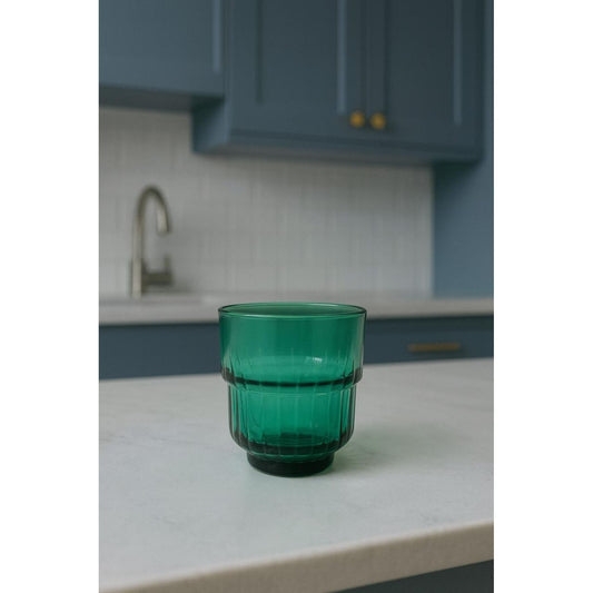 Emerald Green Glass Tumbler - 280ml