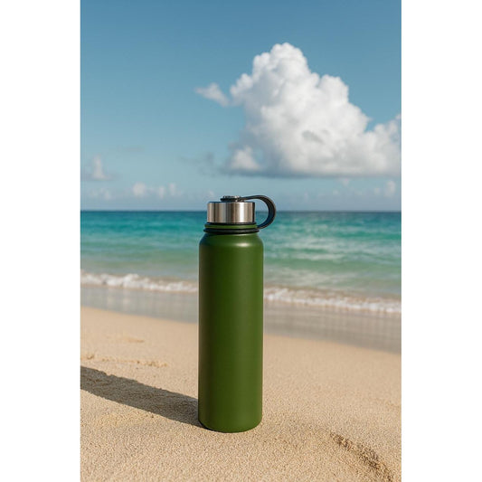 Insulated Stainless Steel Water Bottle - Dark Green