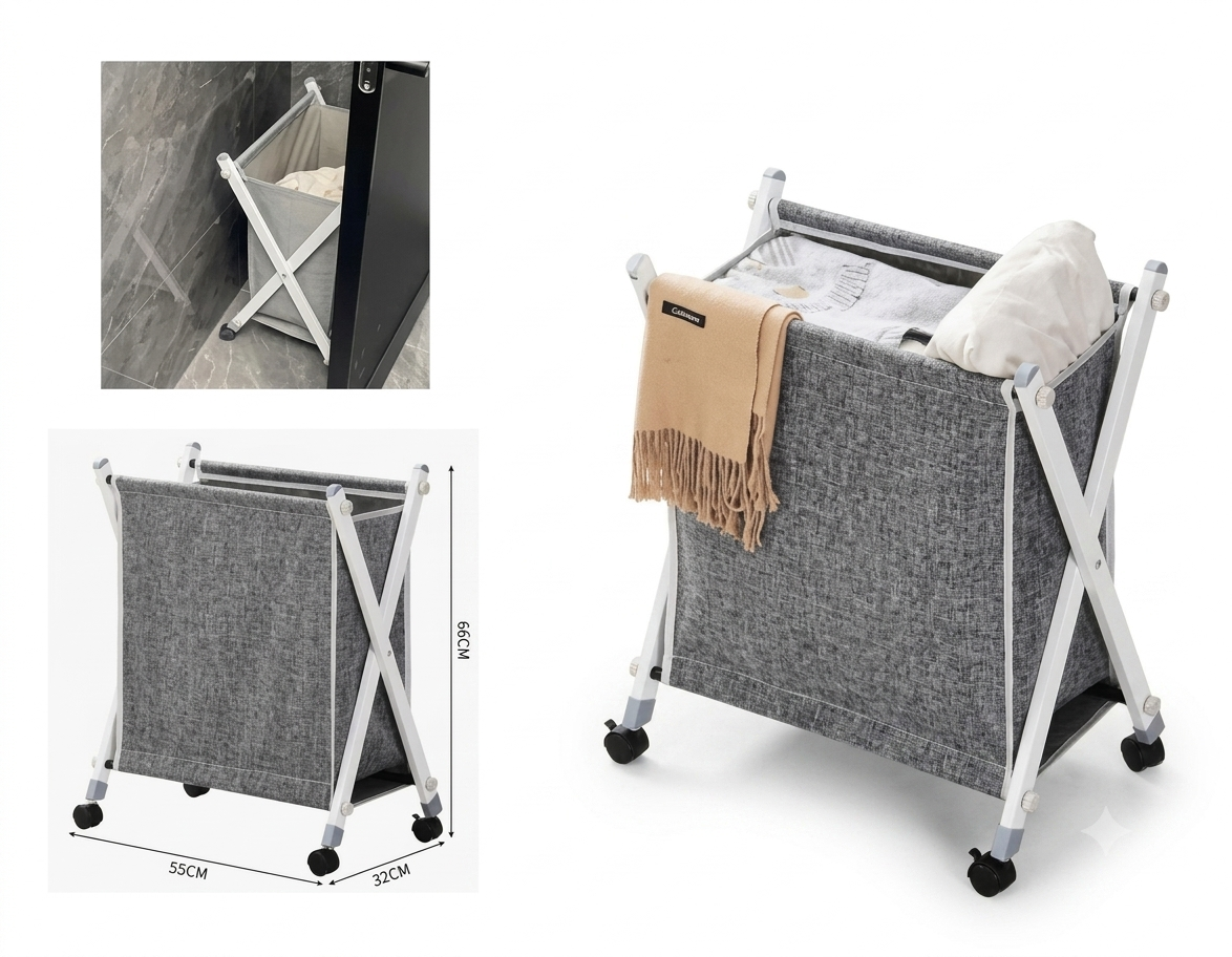 Portable Rolling Collapsible Storage Cart