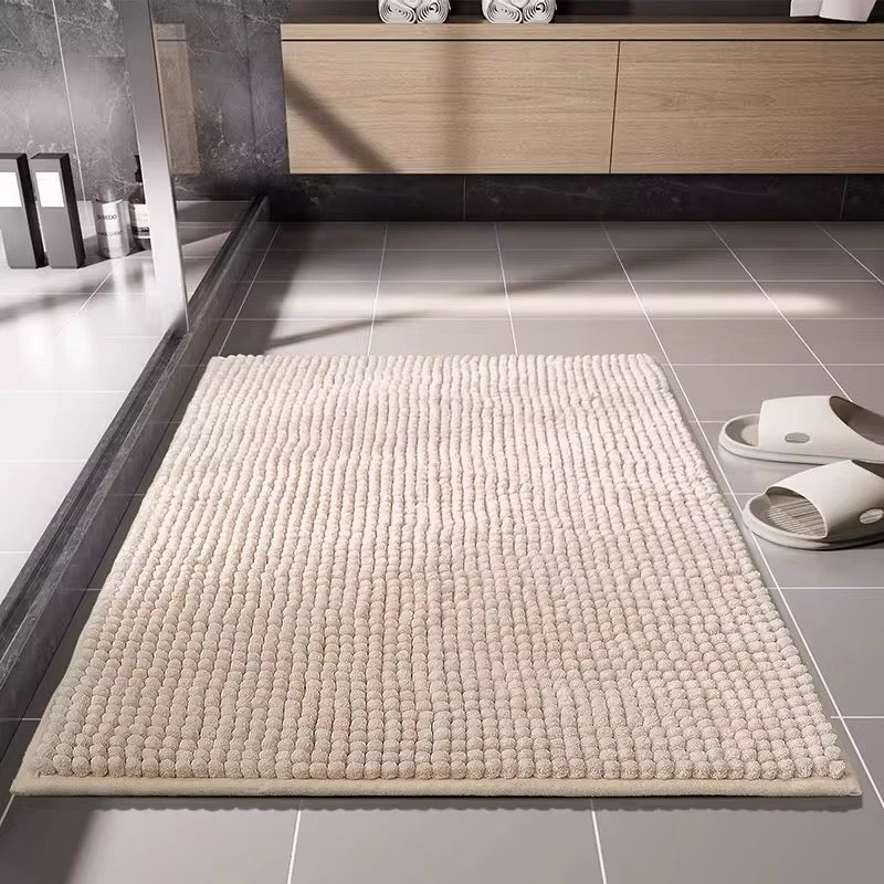 Camel Color Chenille Bathroom Floor Mat - 50x80cm