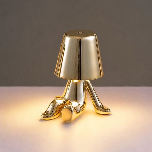 Modern Gold Sitting Figure Table Lamp