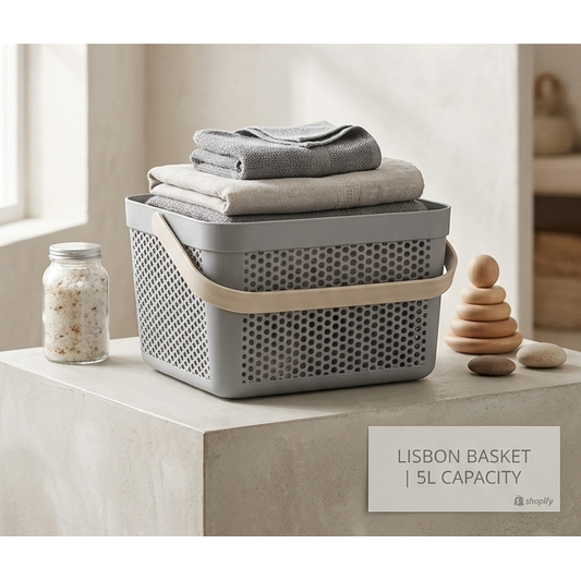 Lisbon Storage Basket with Handle - 5L