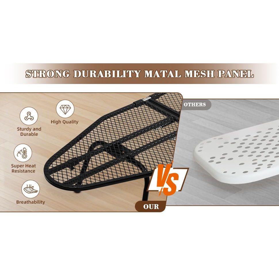 Compact Foldable Tabletop Ironing Board with Hanging Hook