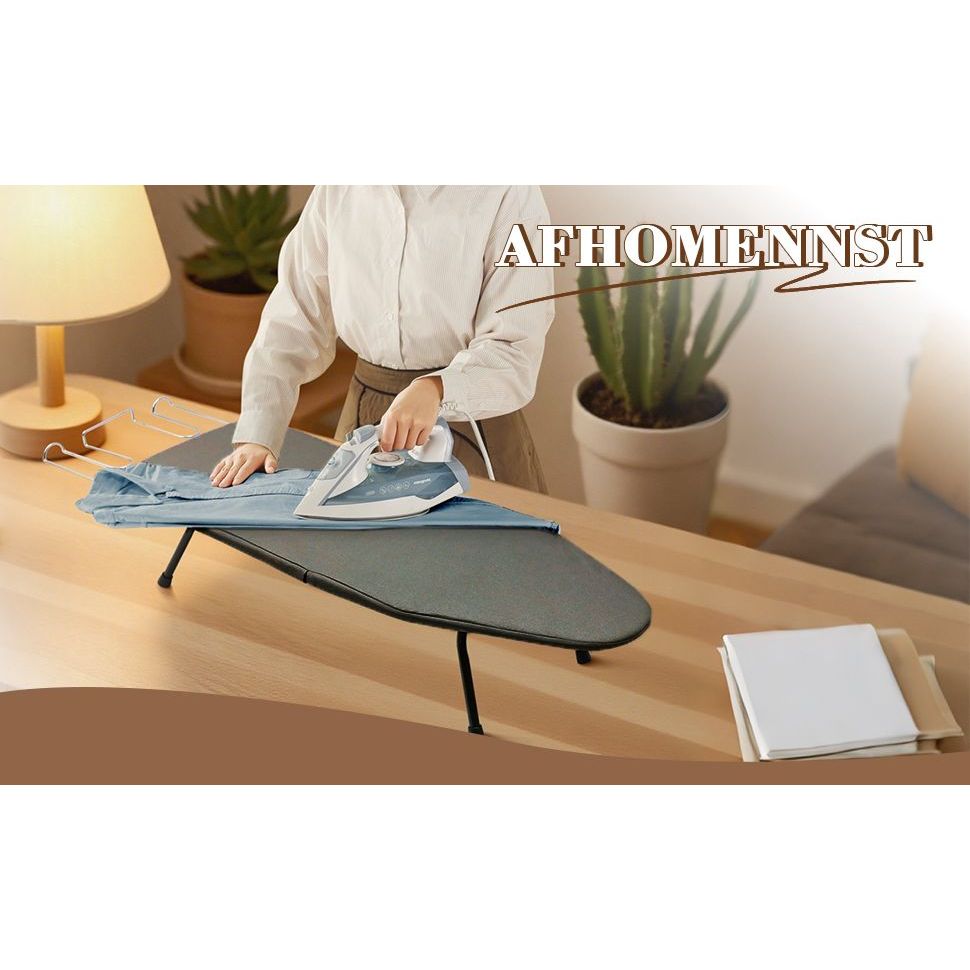 Compact Foldable Tabletop Ironing Board with Hanging Hook