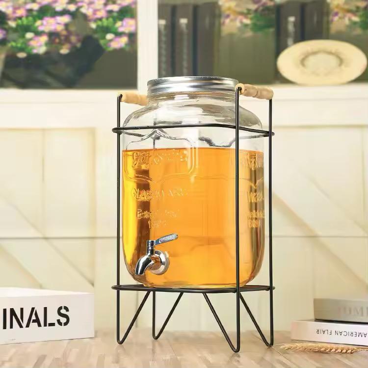 5L Glass Juice Dispenser with Stand