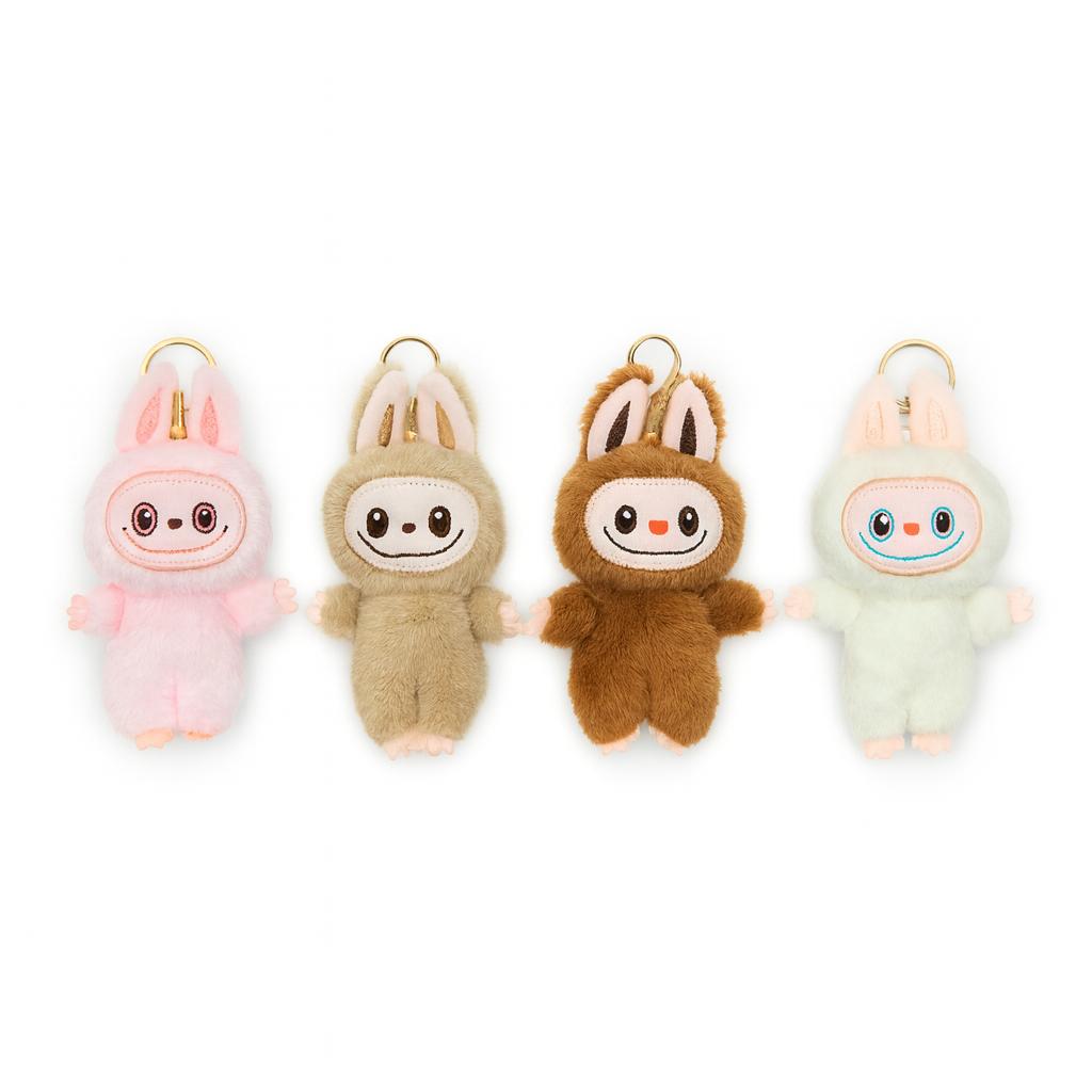 Labubu Plush Keychain – Cute Cartoon Character Keyring