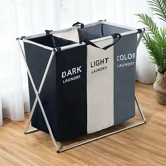 3-Section Laundry Hamper with Sorting bags