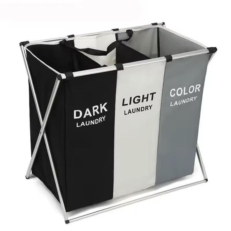 3-Section Laundry Hamper with Sorting bags