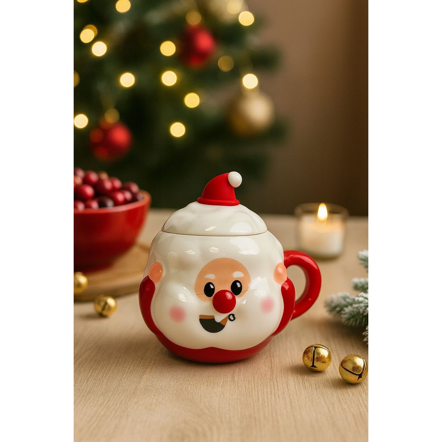 Santa Ceramic Christmas Mug - 350ml