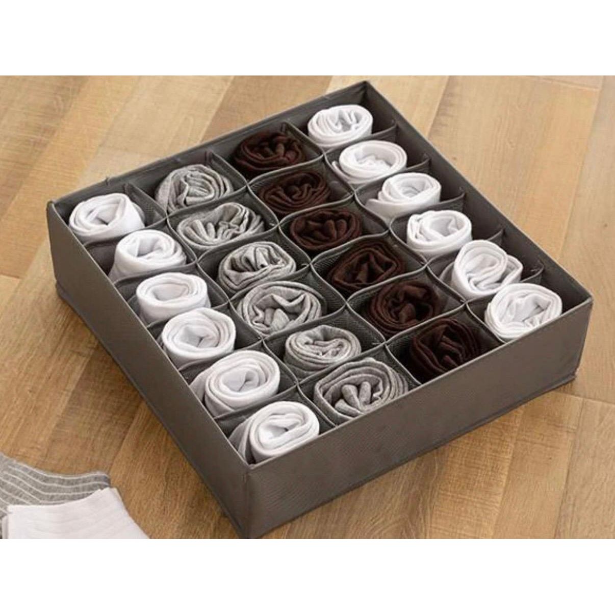 Foldable Fabric Drawer Organizer - 24 Grid