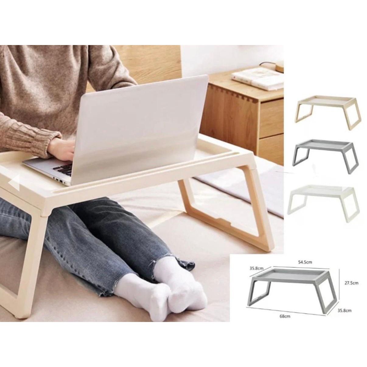 Foldable Laptop Table for Bed and Sofa - Grey