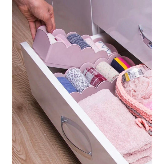 Drawer small plastic organizer with 5 grids