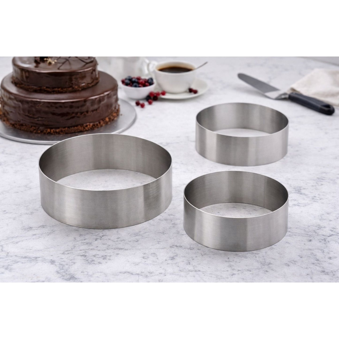 Stainless Steel Cake Ring Mold Set