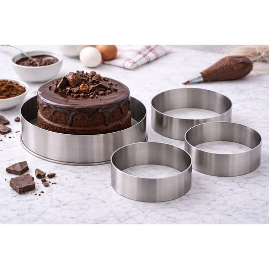 Professional Stainless Steel Cake Ring Mold Set