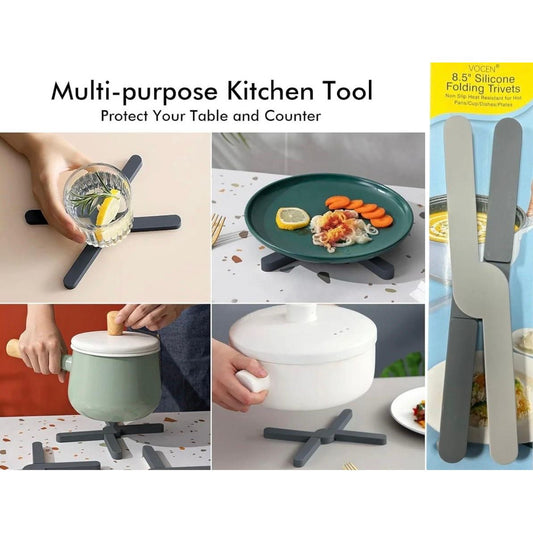 Multi-Purpose Heat Resistant Trivet - Foldable