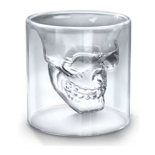 Double-Wall Skull Glass Cup- 150ml
