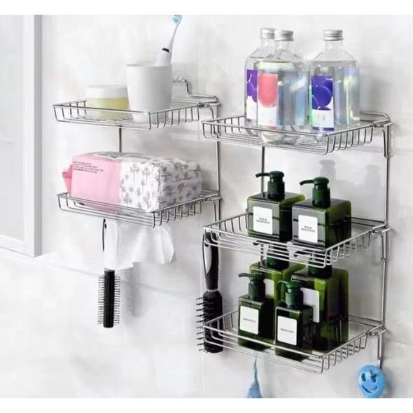 Wall Adhesive Kitchen Organizer Rack – Morganhomes