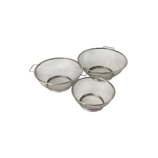 Set of 3 Stainless Steel Mesh Strainers
