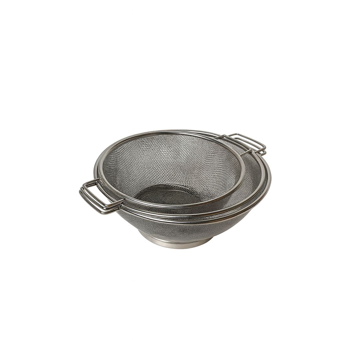 Set of 3 Stainless Steel Mesh Strainers