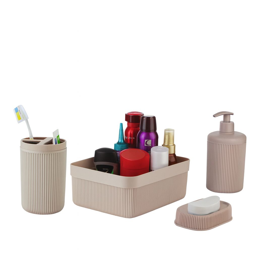 4-Piece Bathroom Organizer Set