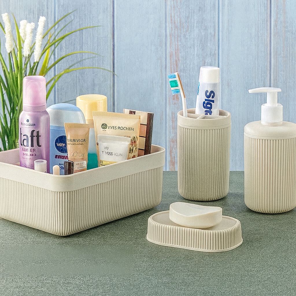 4-Piece Bathroom Organizer Set