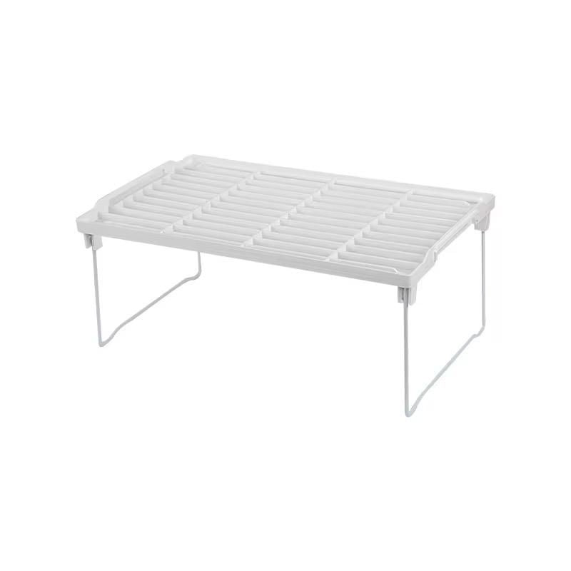 Foldable Plastic Shelf & Organizer with Iron legs
