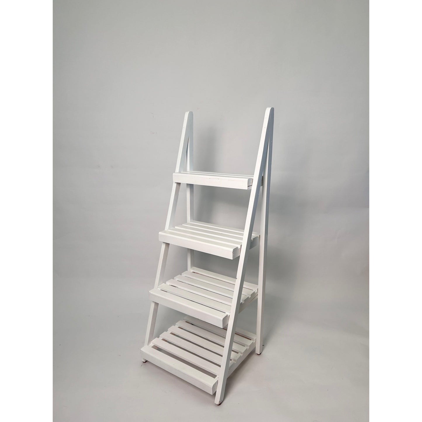 4-Tier Wooden Ladder Shelf